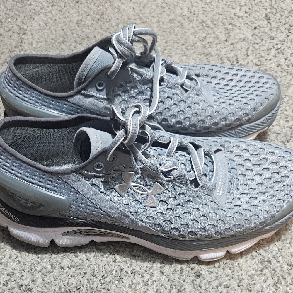 Under Armour Women's Gray Mesh Running Shoes
